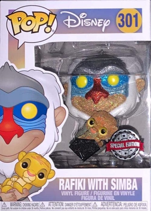 Funko Pop Rafiki with Simba Glitter 301 - Imagen 2