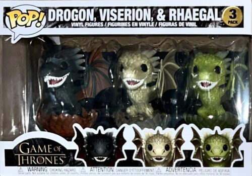 Funko Pop Pack Drogon,Viserion & RhaegalJPG