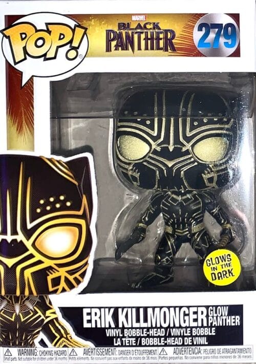 Funko Pop Erik killmonger (Glow Panther) 279