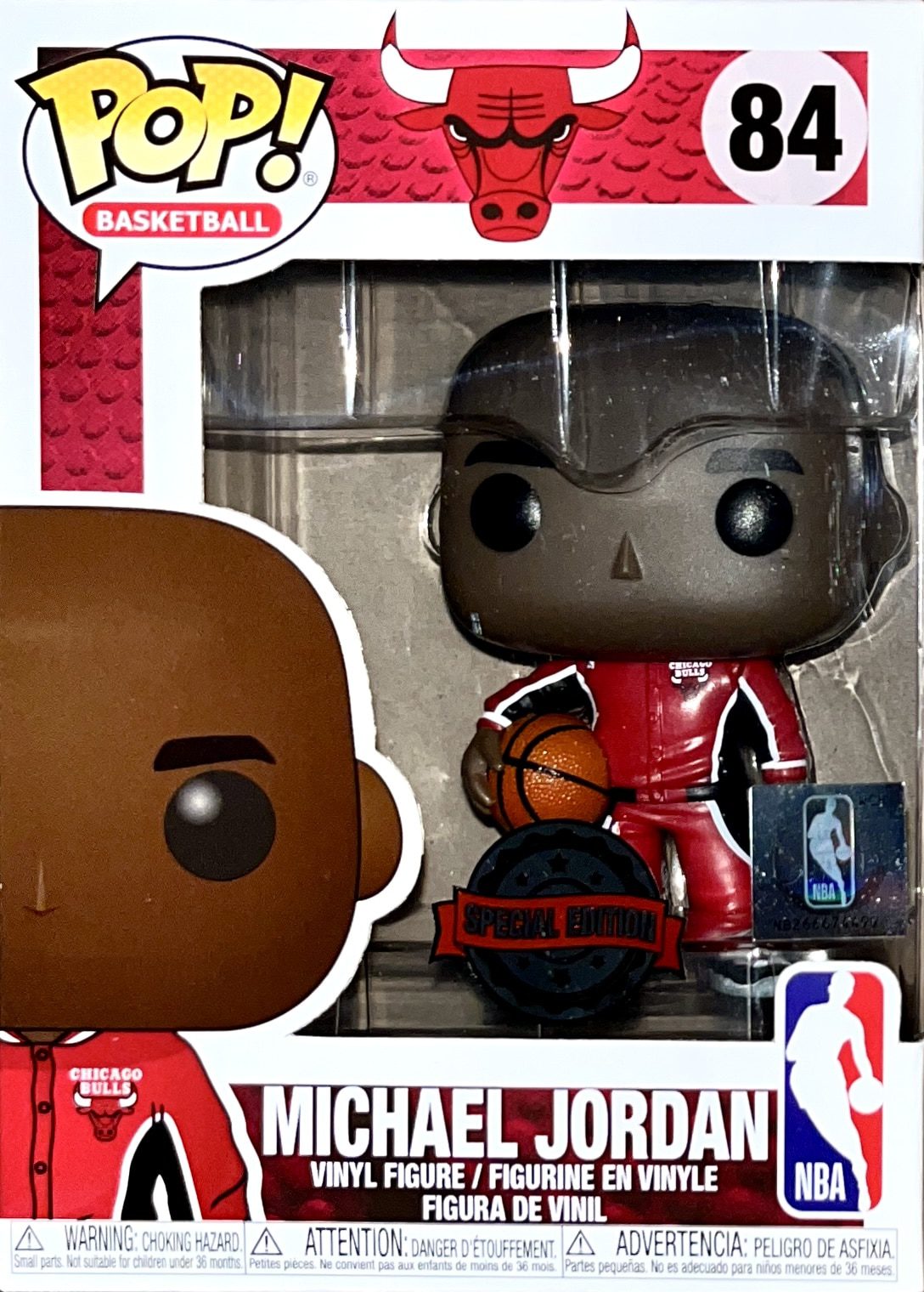 Figurine Michael Jordan Redwarm Ups / Chicago Bulls / Funko Pop NBA 84 /  Exclusive Spécial Edition