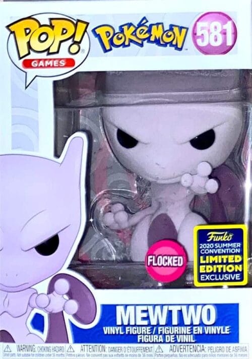 Funko Pop Pokemon Mewtwo Flocked SDCC 2020 581