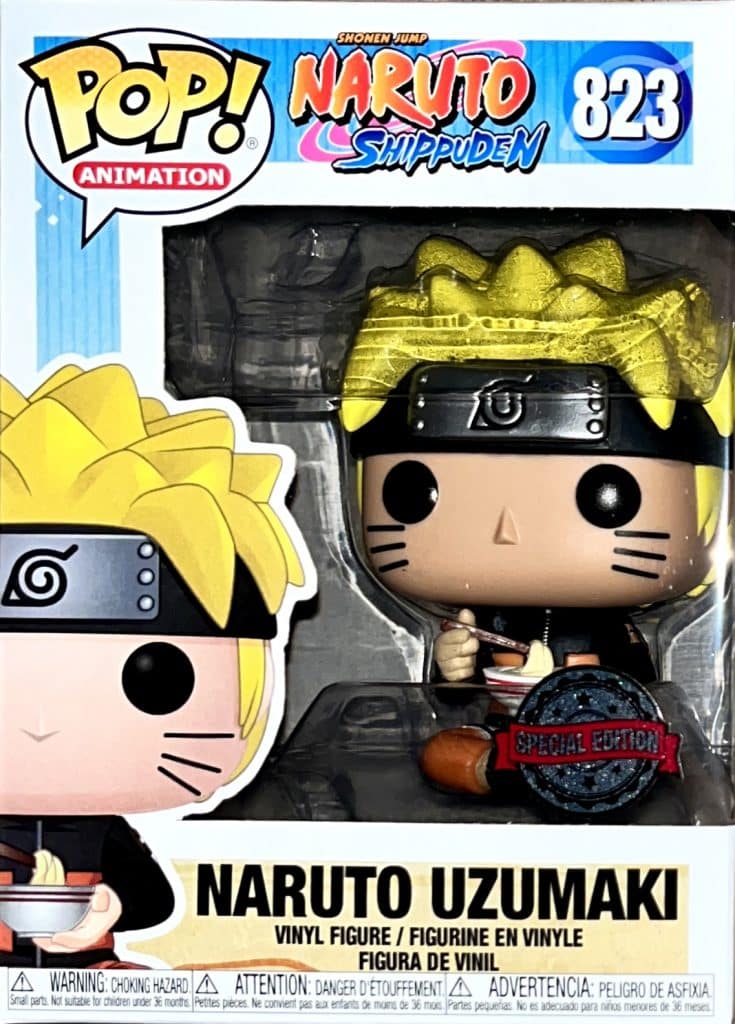 Figurine Funko POP Naruto Uzumaki mangeant des nouilles (Naruto