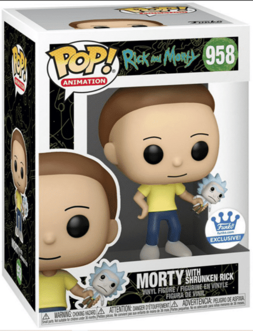 Funko Pop Animation Morty with Shrunken Rick 958