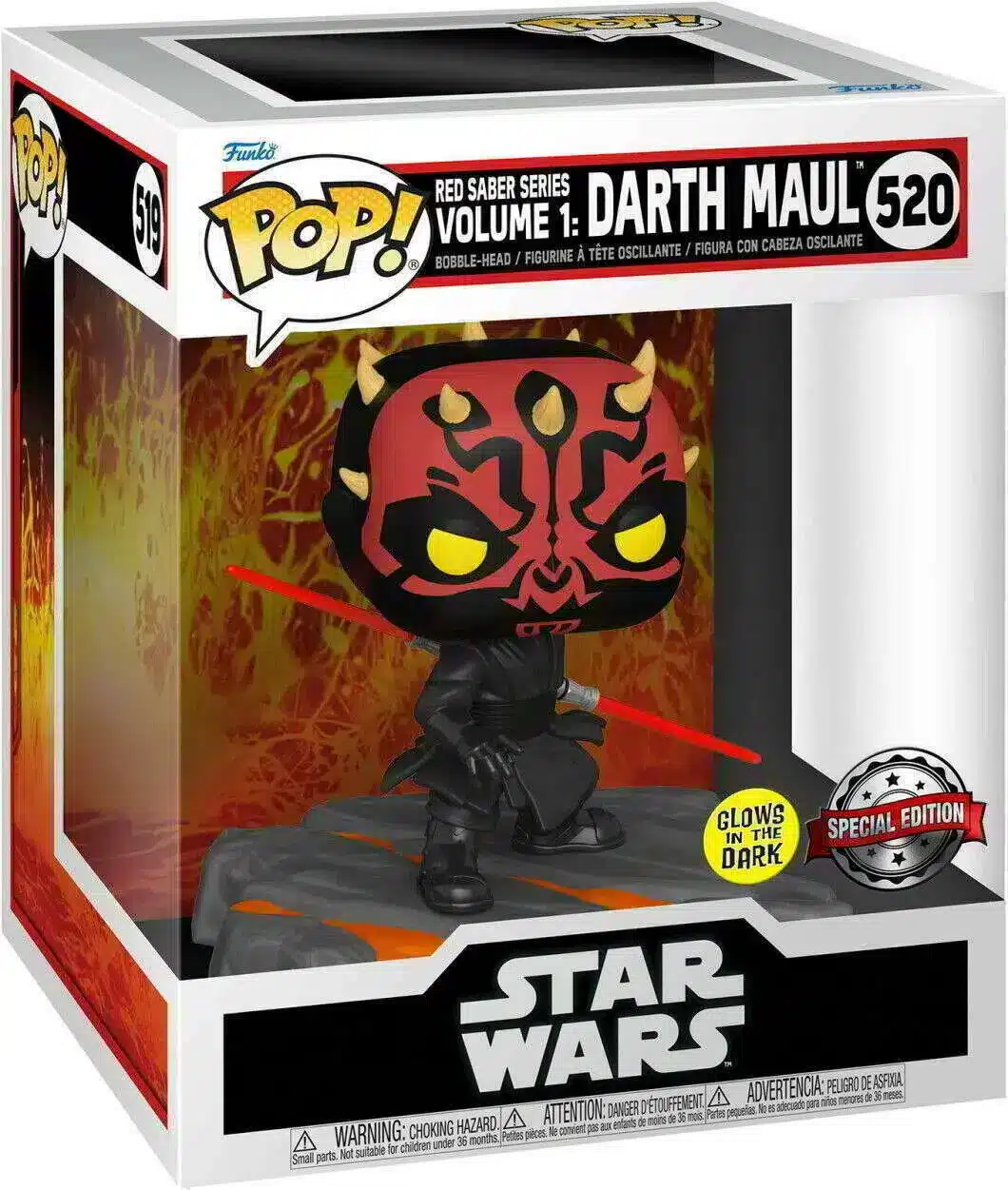 Funko_pop_star_wars_Red_Saber_Series_Volume_1_Darth_Maul_GITD_520